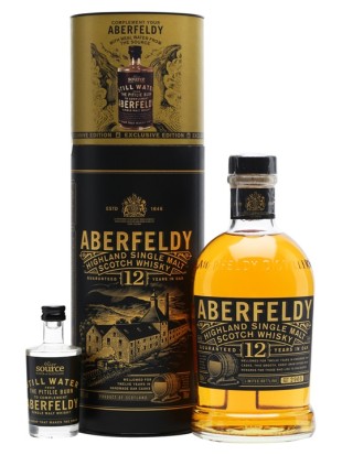 Whisky Aberfeldy 12 yo + still water 40% 0,7 l